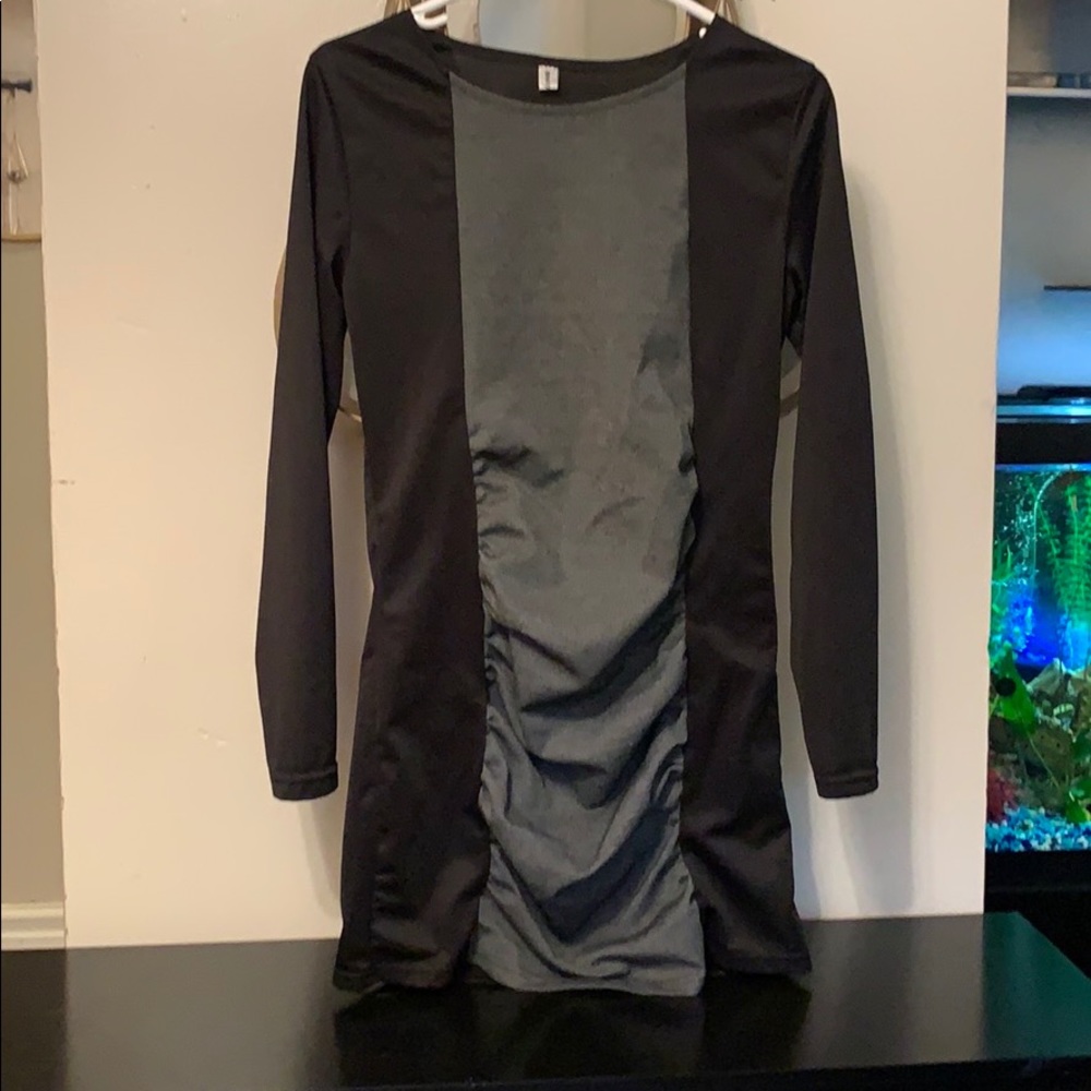 Black and grey dress